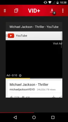 VID+ video downloader android App screenshot 0